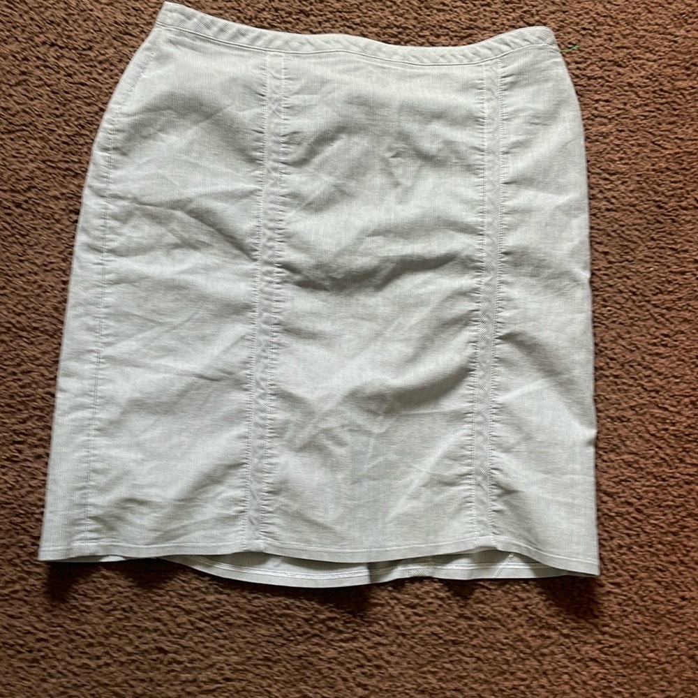 VINTAGE STRIPED PENCIL SKIRT